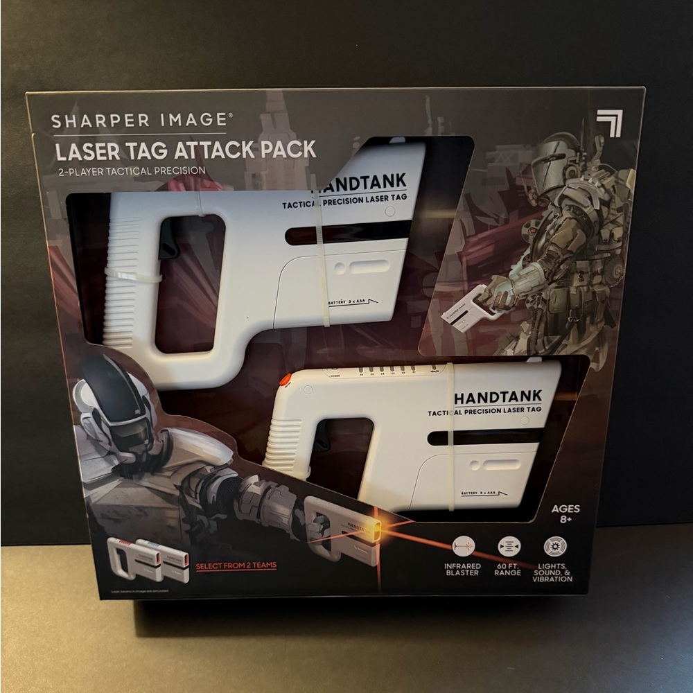 Sharper Image Laser Tag Attack Pack 2 Player Tactical Infrared Blaster Toy